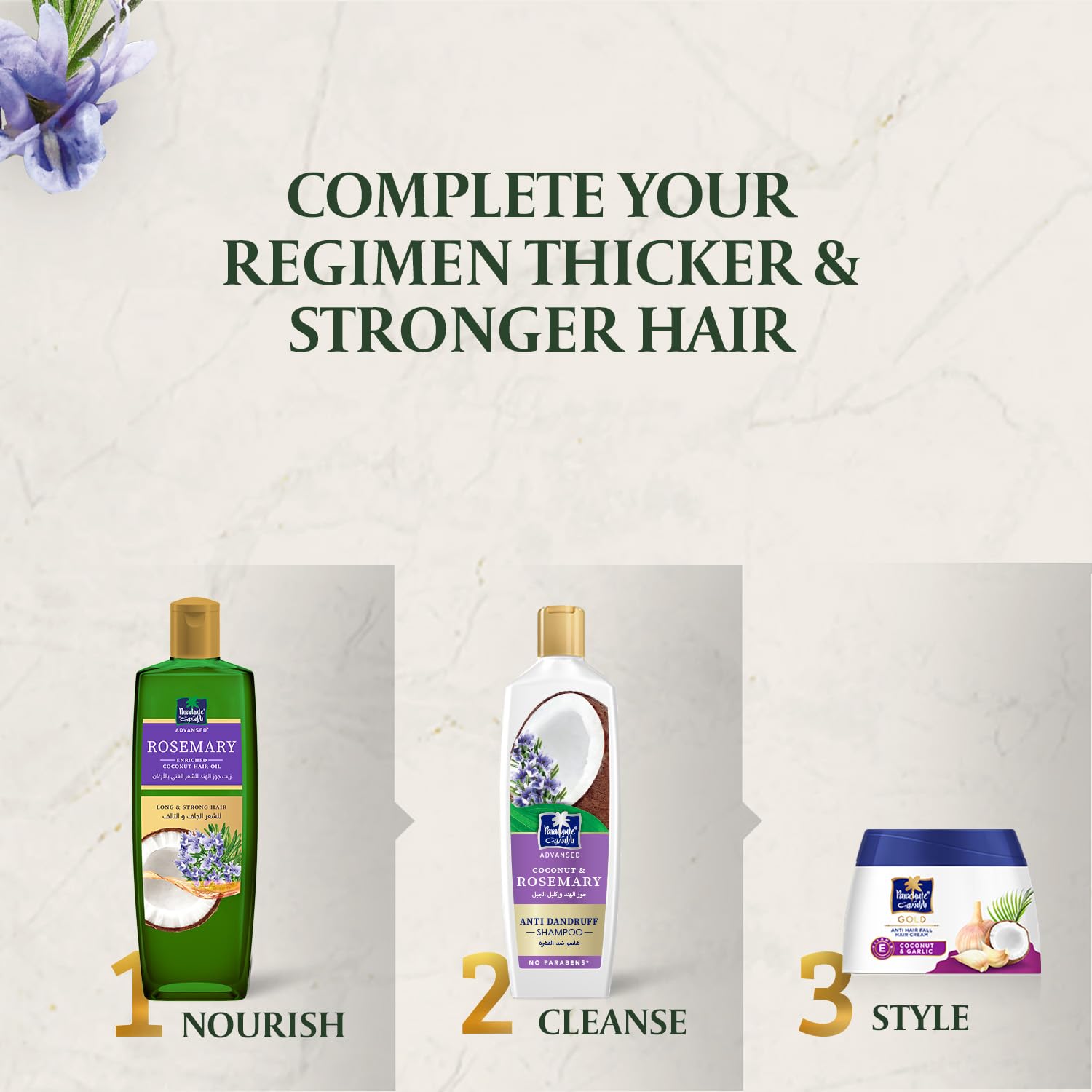 Parachute Advansed scalp massage demonstration improving scalp circulation