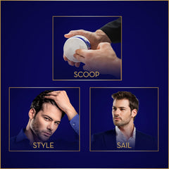 Parachute Advansed container in hand showing compact travel-friendly size