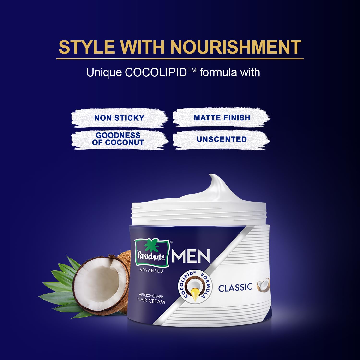 Parachute Advansed before and after hair showing smoother manageable hair