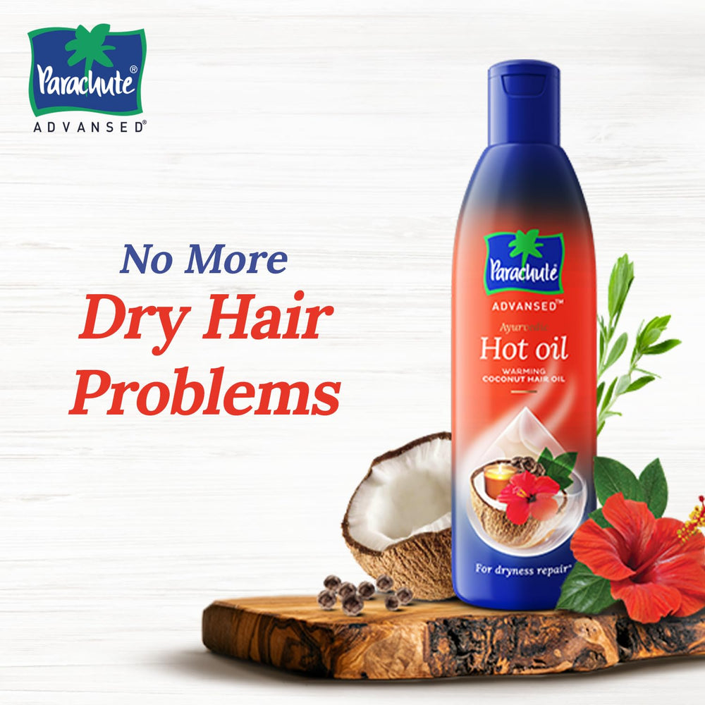 Parachute Advansed oil texture close-up highlighting smooth nourishment