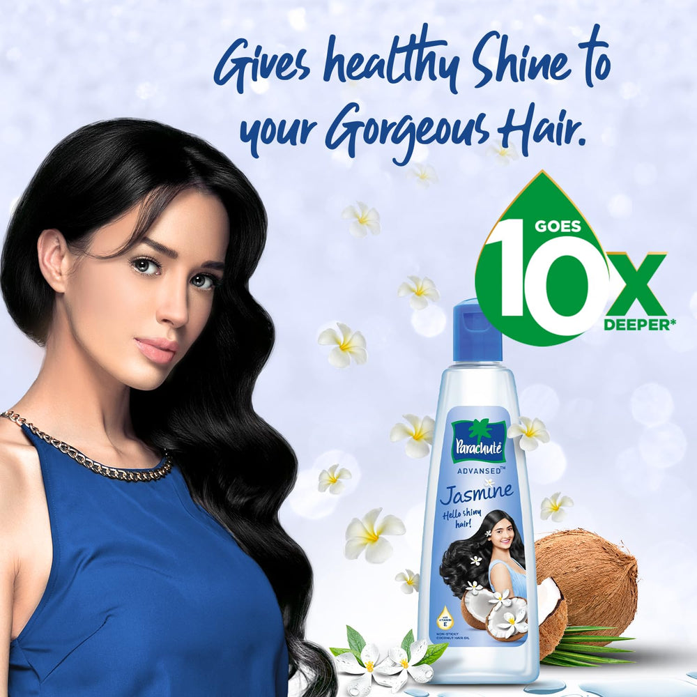 Parachute Advansed scalp massage use showing relaxation and improved scalp nourishment