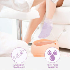 Paraffin Wax Works thermochromic label visible for safe temperature checks
