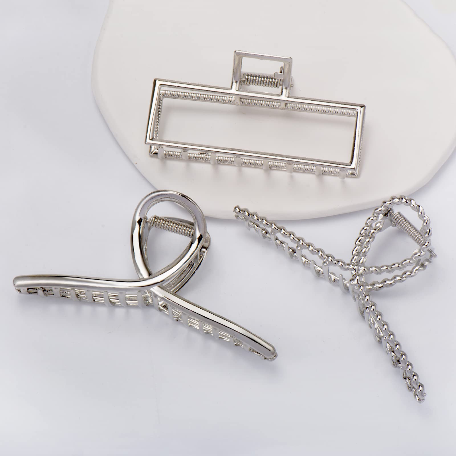 Parcce four distinct clip shapes laid flat showing variety benefit