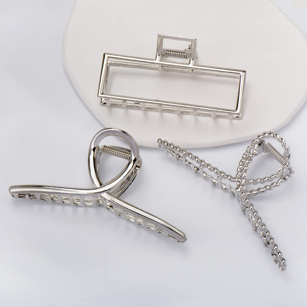 Parcce four distinct clip shapes laid flat showing variety benefit