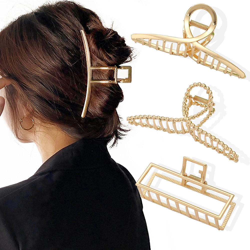 Parcce clip holding an elegant updo, offering comfortable all-day hold