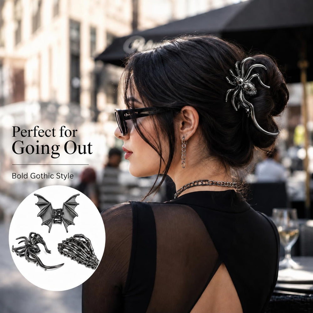 Parcce skeleton hand clip side profile demonstrating grip and style