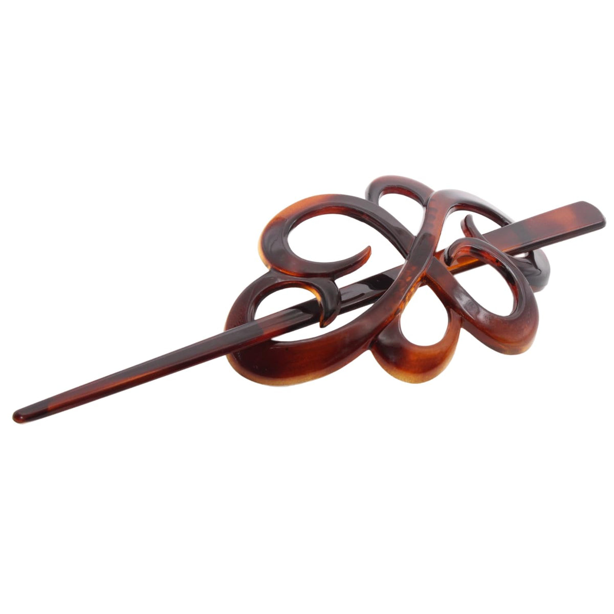 Parcelona front view flower cap showing tortoise shell finish and elegant hold