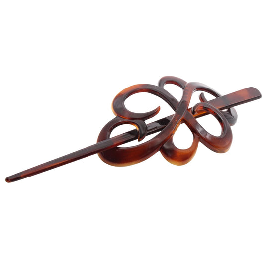Parcelona front view flower cap showing tortoise shell finish and elegant hold
