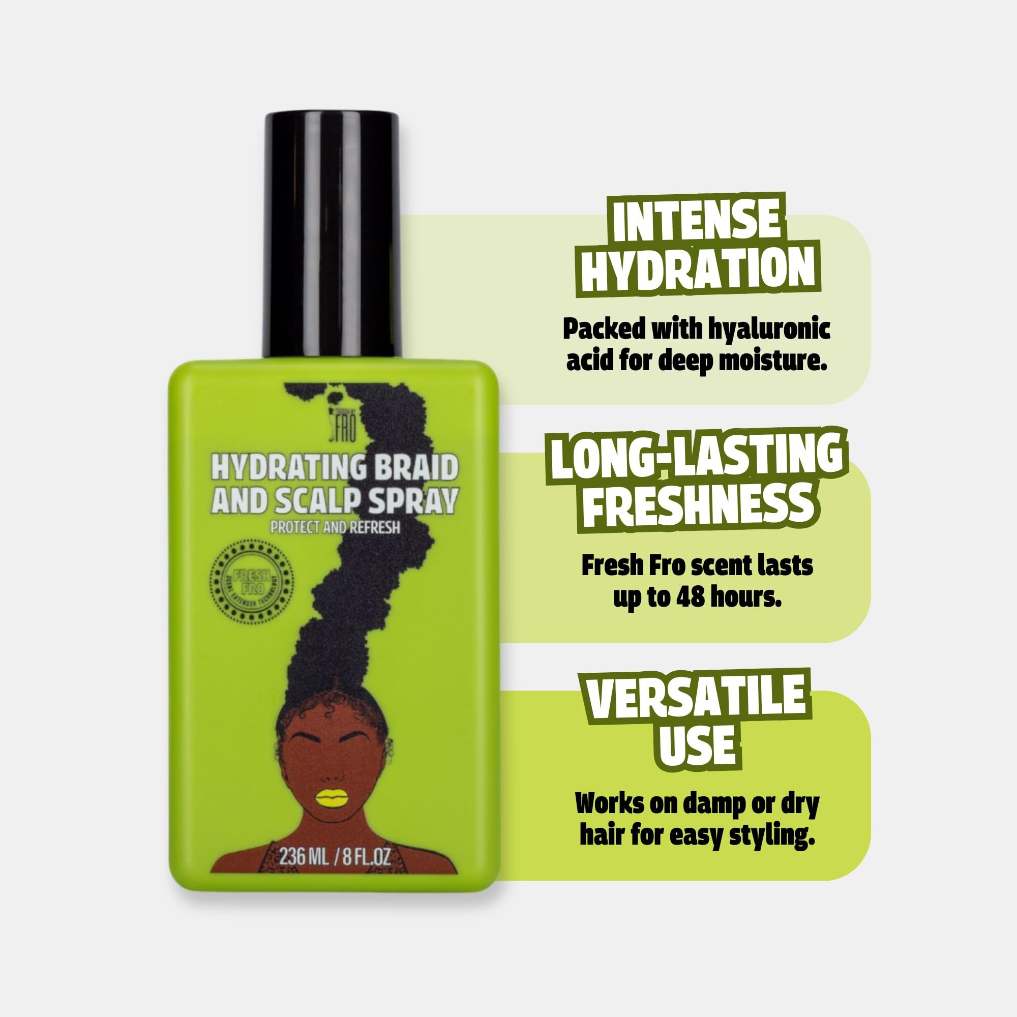 Pardon My Fro before and after scalp showing visible soothing benefit