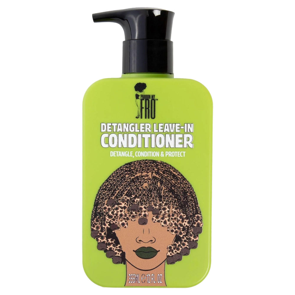 Pardon My Fro front packaging showing bottle and branding for easy identification and benefit