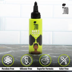 Pardon My Fro bottle size comparison showing compact 2 fl oz travel-friendly benefit