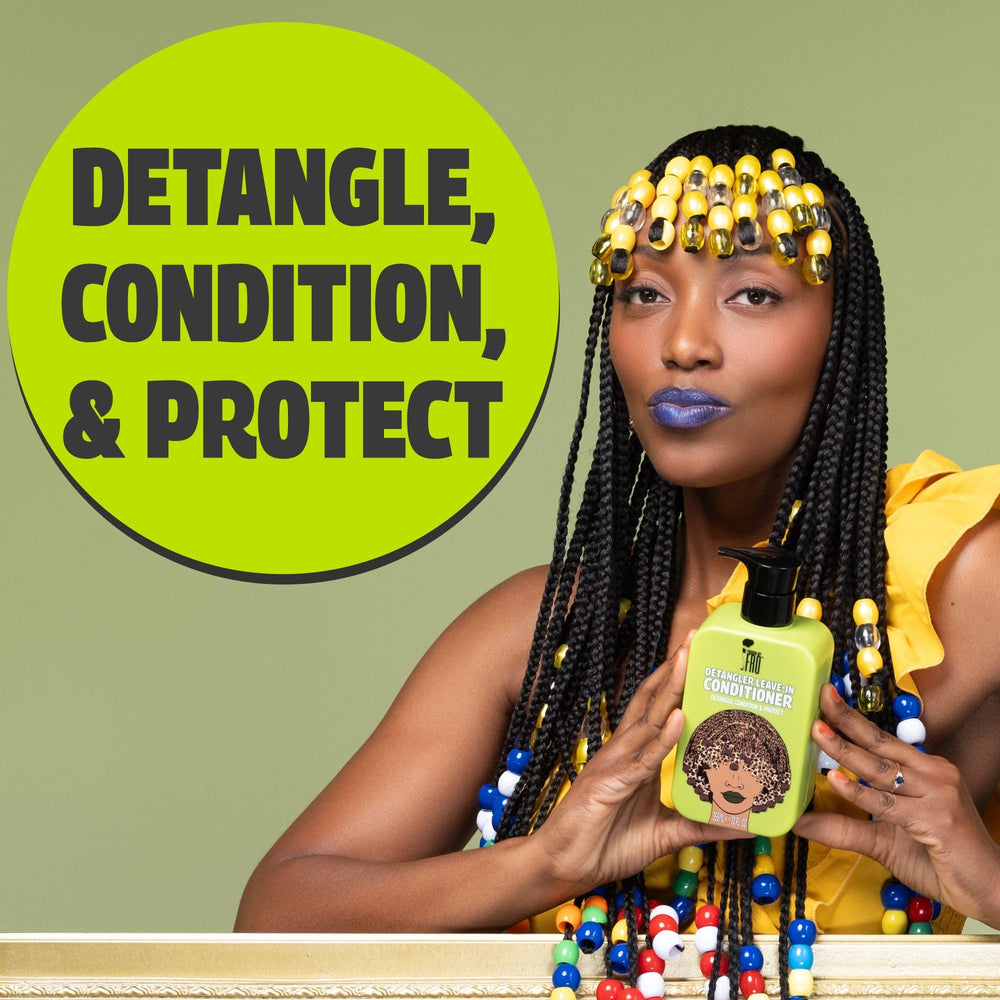 Pardon My Fro spray nozzle closeup demonstrating fine mist for even coverage and quick styling