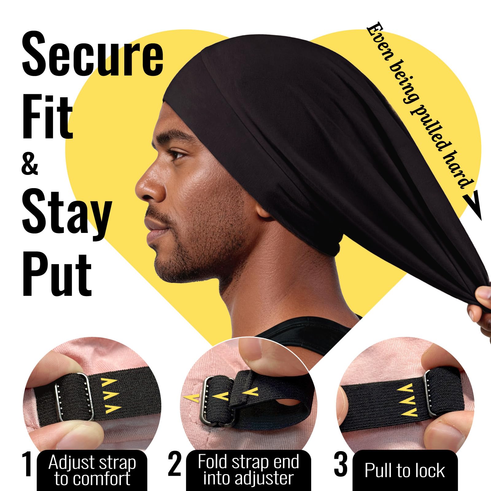 PARISBELLA cap stretched to show internal volume fits braids benefit