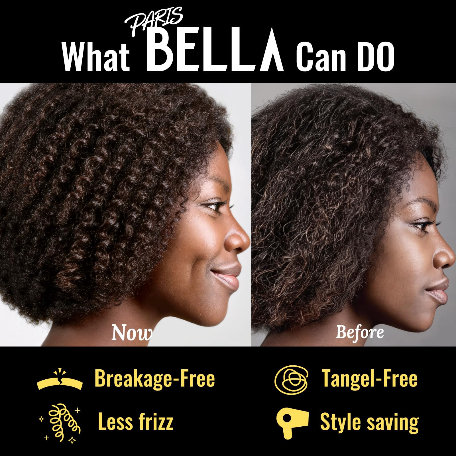 PARISBELLA large interior holding braids to prevent tangles