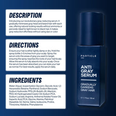 Particle serum on bathroom counter in morning routine illustrating simple daily use benefits
