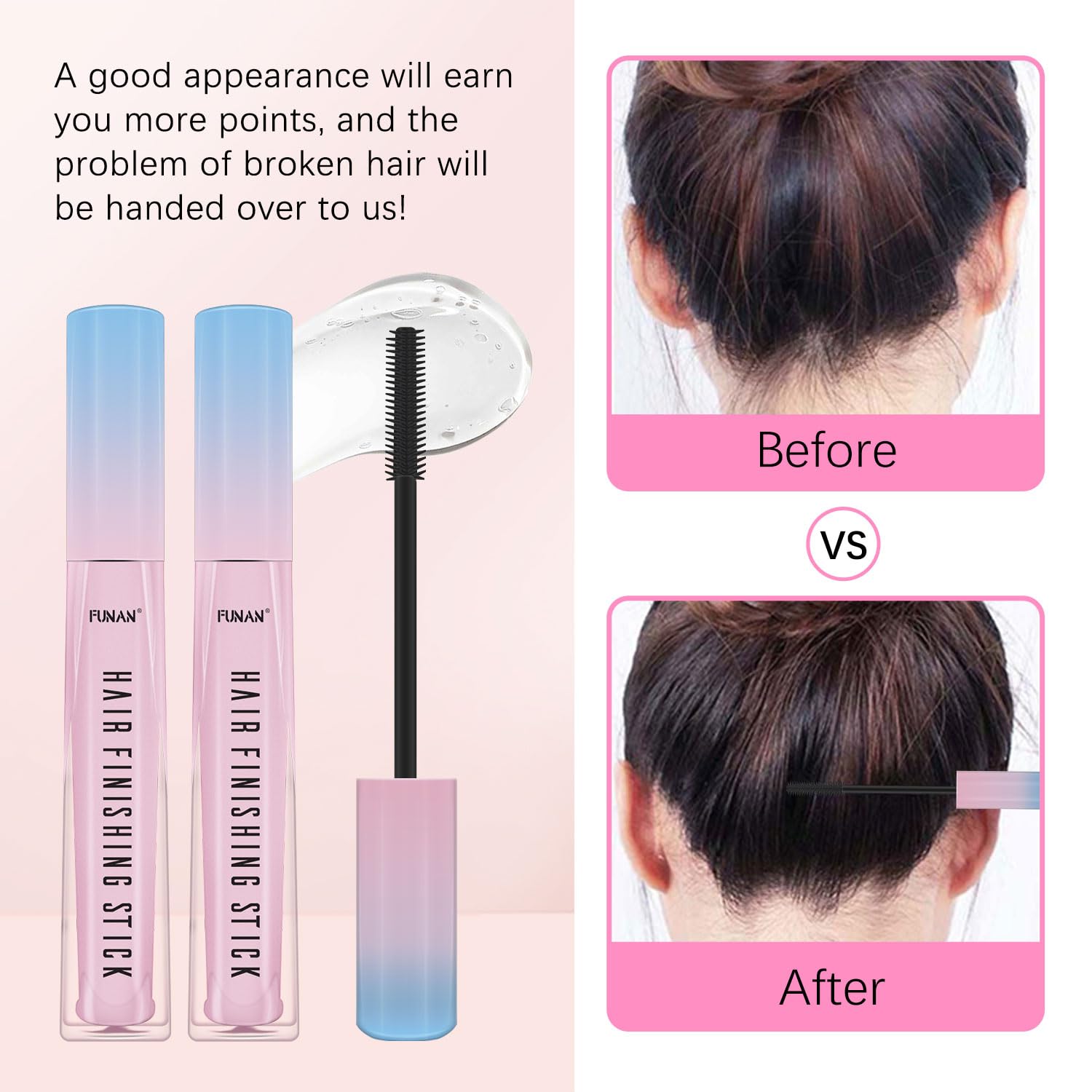 PasaRose swipe on single strand, adds shine and manageability