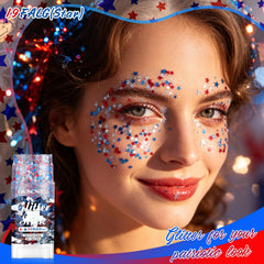 PASNOWFU close-up texture of glitter for visible sparkle and smooth application benefit