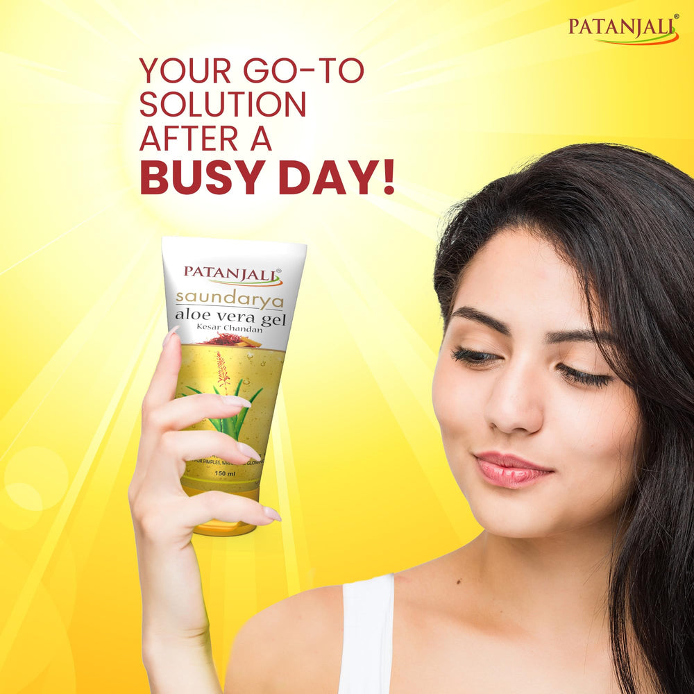 patanjali being applied to cheek for cooling hydration benefit