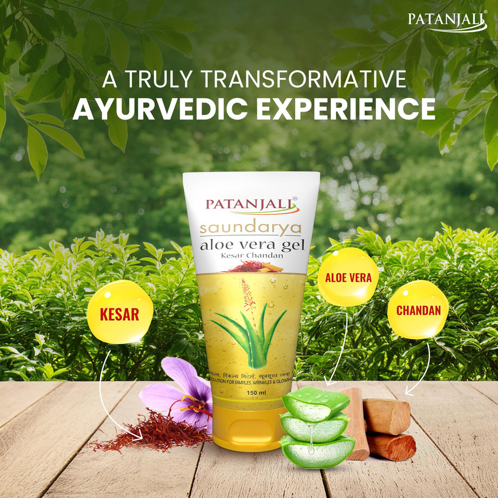 patanjali gel texture close-up highlighting smooth hydrating gel