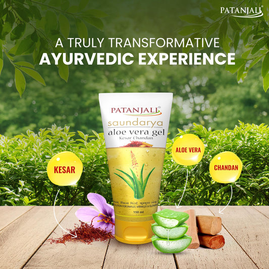 patanjali gel texture close-up highlighting smooth hydrating gel