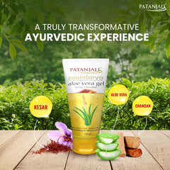 patanjali gel texture close-up highlighting smooth hydrating gel