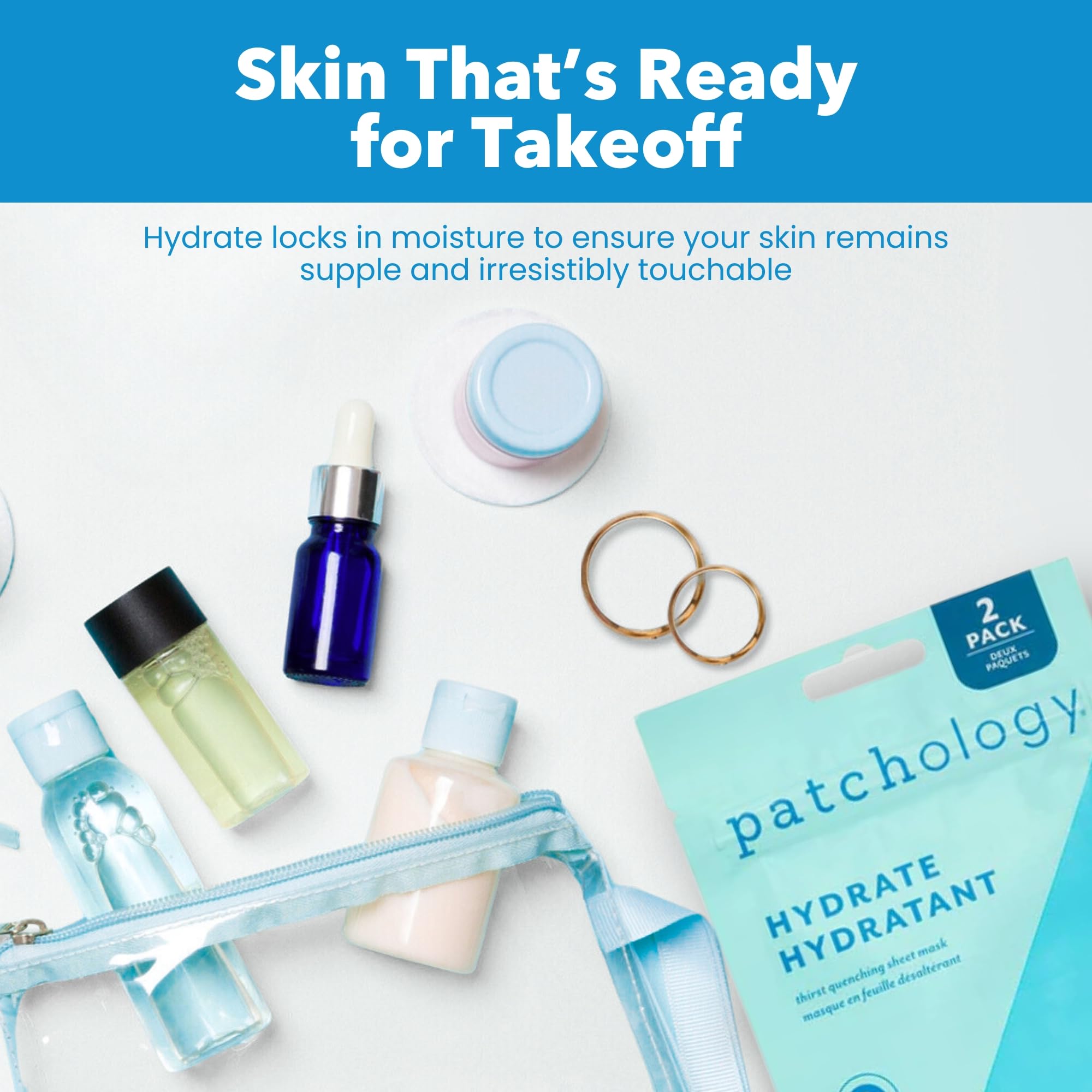Patchology after-use skin close-up showing visible plumpness