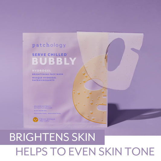Patchology gel mask close-up texture illustrating cooling hydrogel delivery