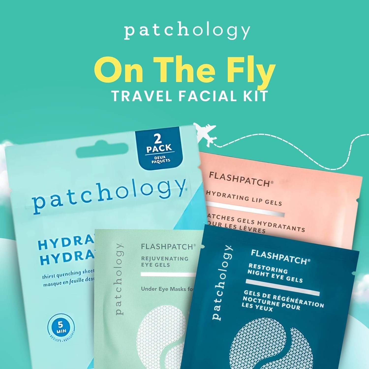 Patchology Hydrate FlashMasque sheet close-up showing moisturizing texture