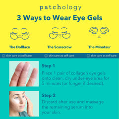 Patchology ingredient label focused on retinol collagen green tea benefits