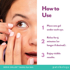 Patchology ingredients label view emphasizing niacinamide and vitamin C benefits