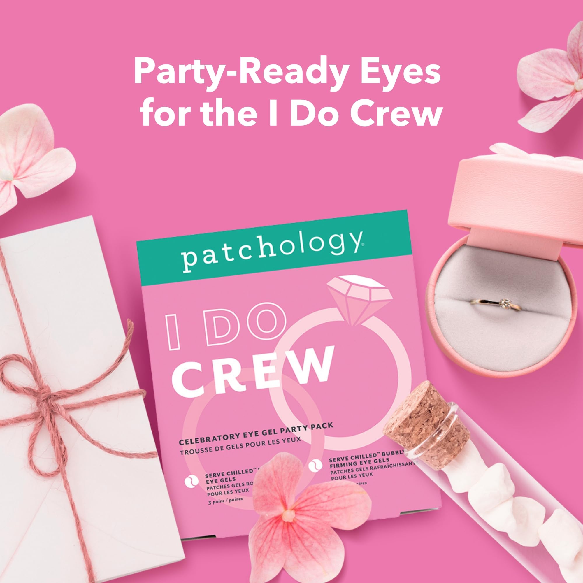 Patchology product label and ingredients panel showing botanical actives list