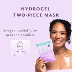 Patchology mask on décolleté in lifestyle scene for visible smoothing