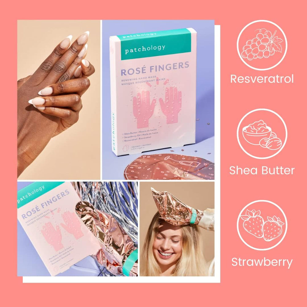 Patchology serum texture on fingers, demonstrates rich shea butter moisture