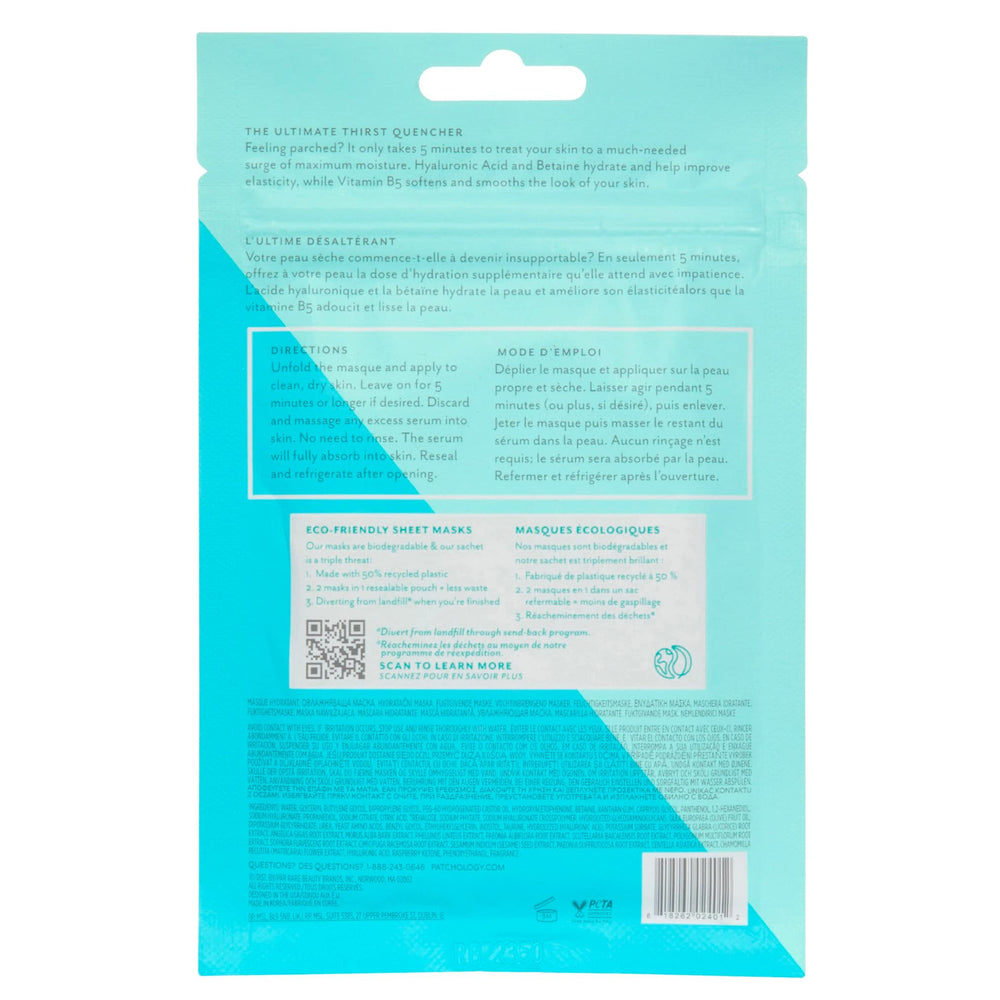 Patchology in a travel pouch showing convenience for on-the-go use