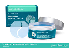 Patchology individually wrapped packets laid out showing travel convenience