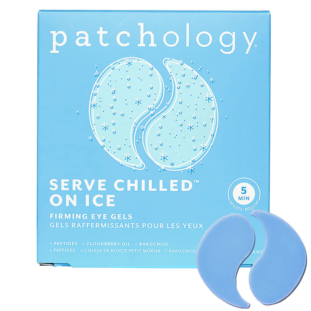 Patchology compact travel pouch with patches ready for on-the-go eye care convenience