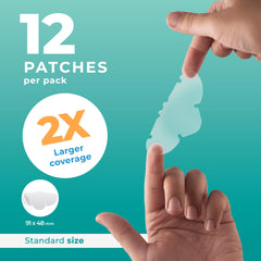 PatchRx close-up of hydrocolloid texture showing thin absorbent surface for protection