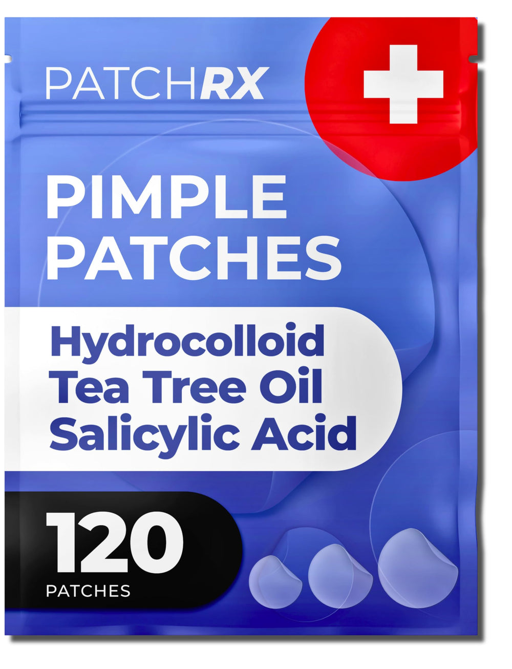 PatchRx front packaging showing 120-count and benefits