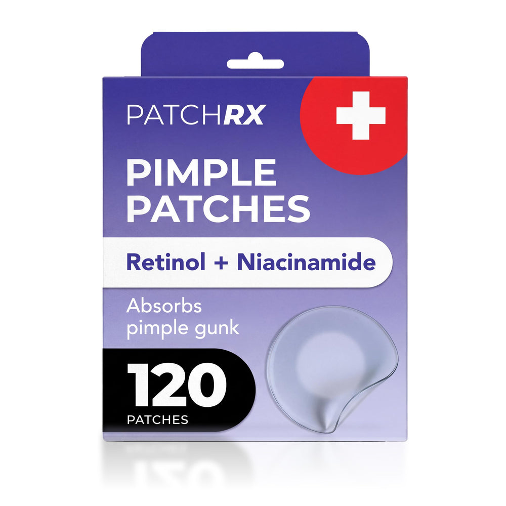 PatchRx front pack showing product and benefits for discreet treatment