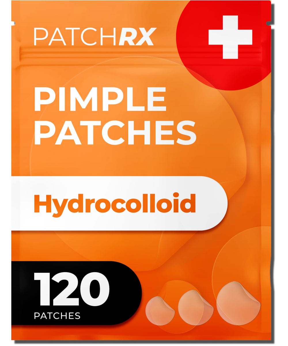 PatchRx front packaging showing 120-count pack and benefits