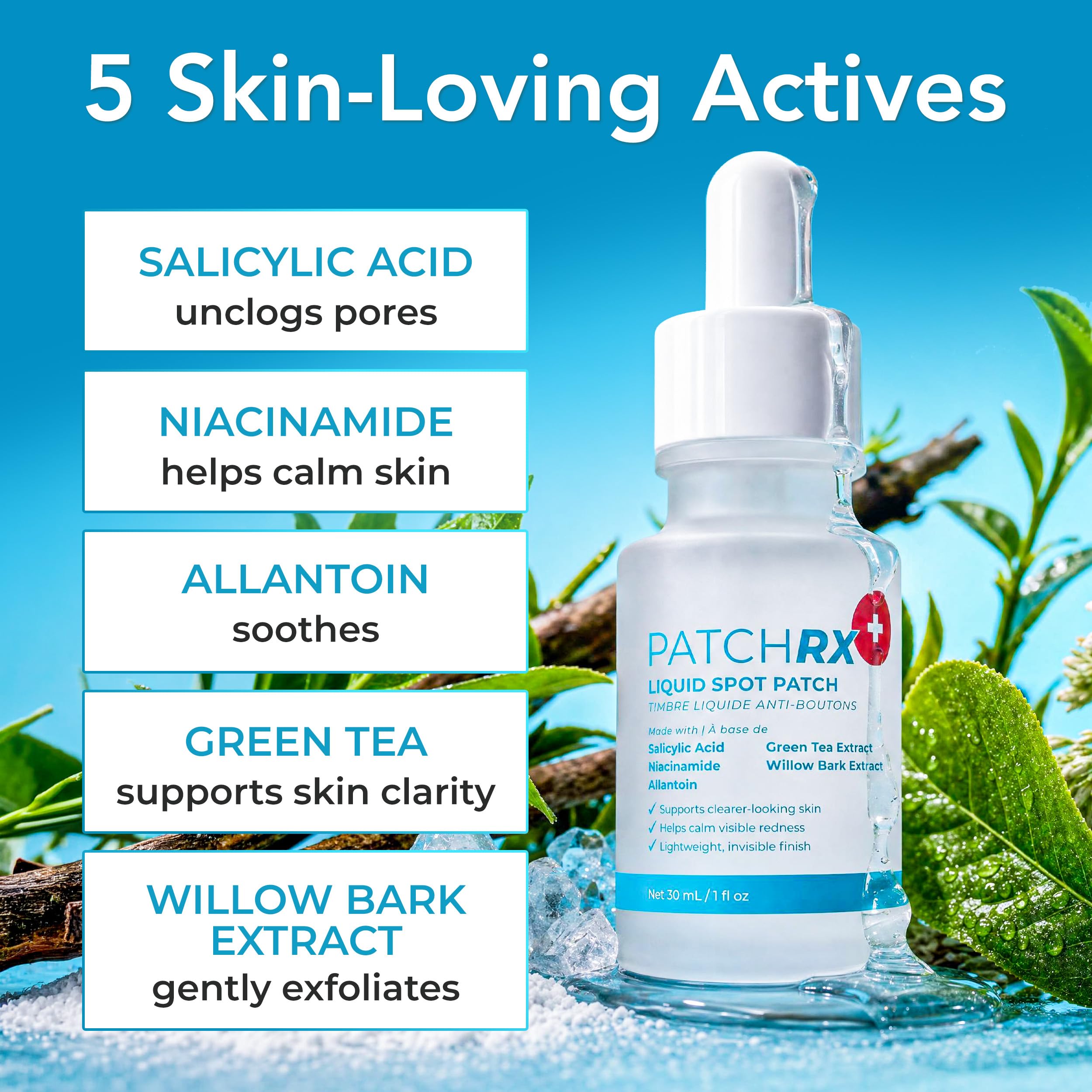 PatchRx being dabbed onto a blemish benefit: concentrated actives stay in place