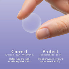 PatchRx patch applied on cheek demonstrating discreet coverage