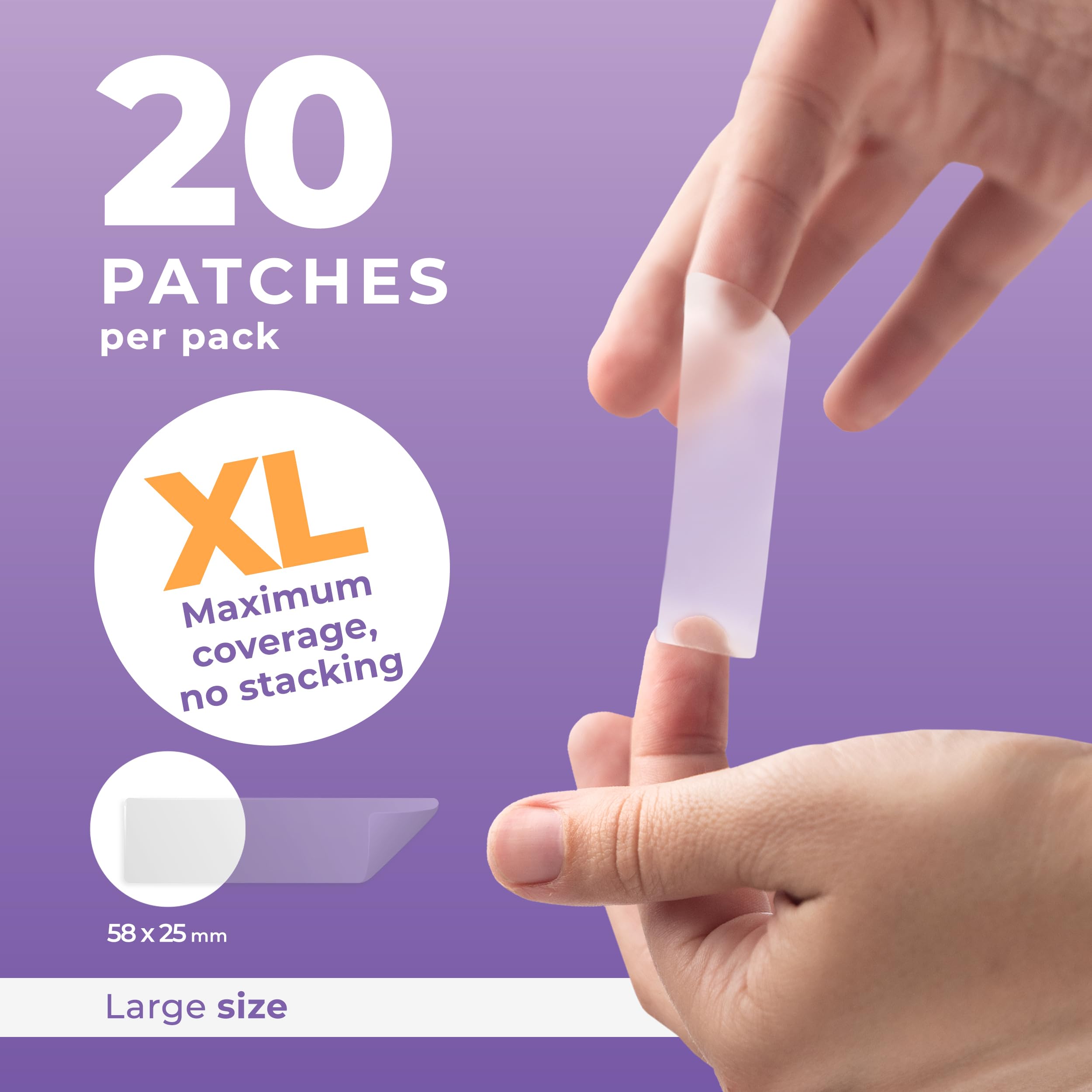 PatchRx patch applied on cheek protecting blemish discreetly