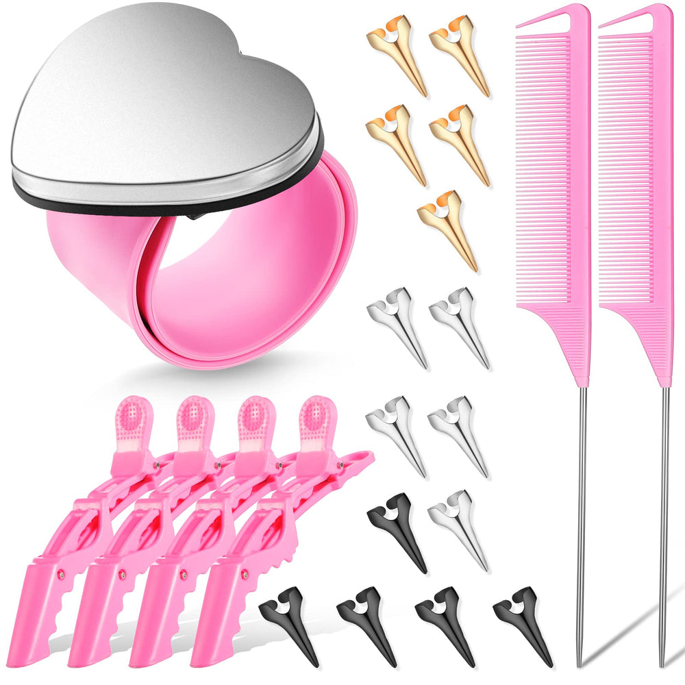Patelai front packaging showing full 22-piece pink kit for quick styling