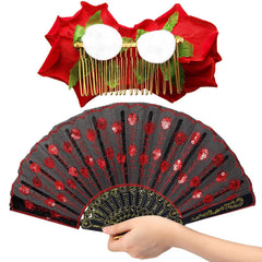 Patelai accessories used in flamenco performance adding dramatic visual impact