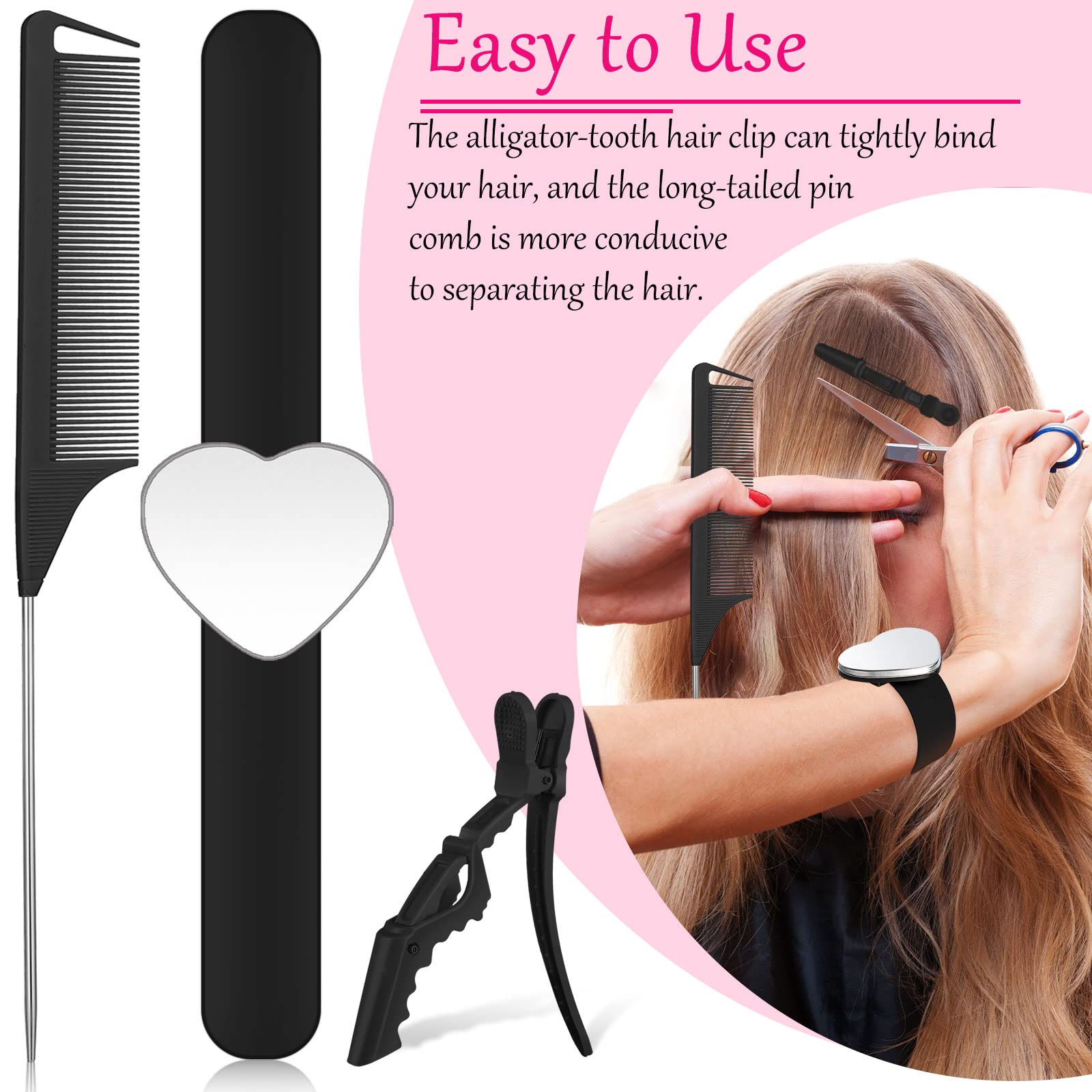 Patelai rat-tail comb teeth detail for precise parting and cleaner sectioning