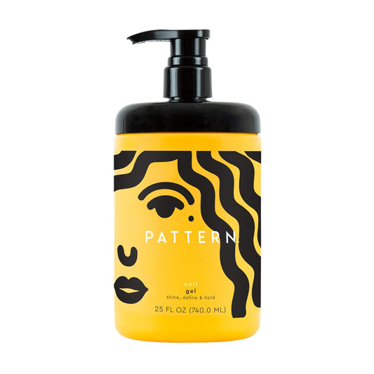 PATTERN jar front view showing branding and medium-hold gel benefits