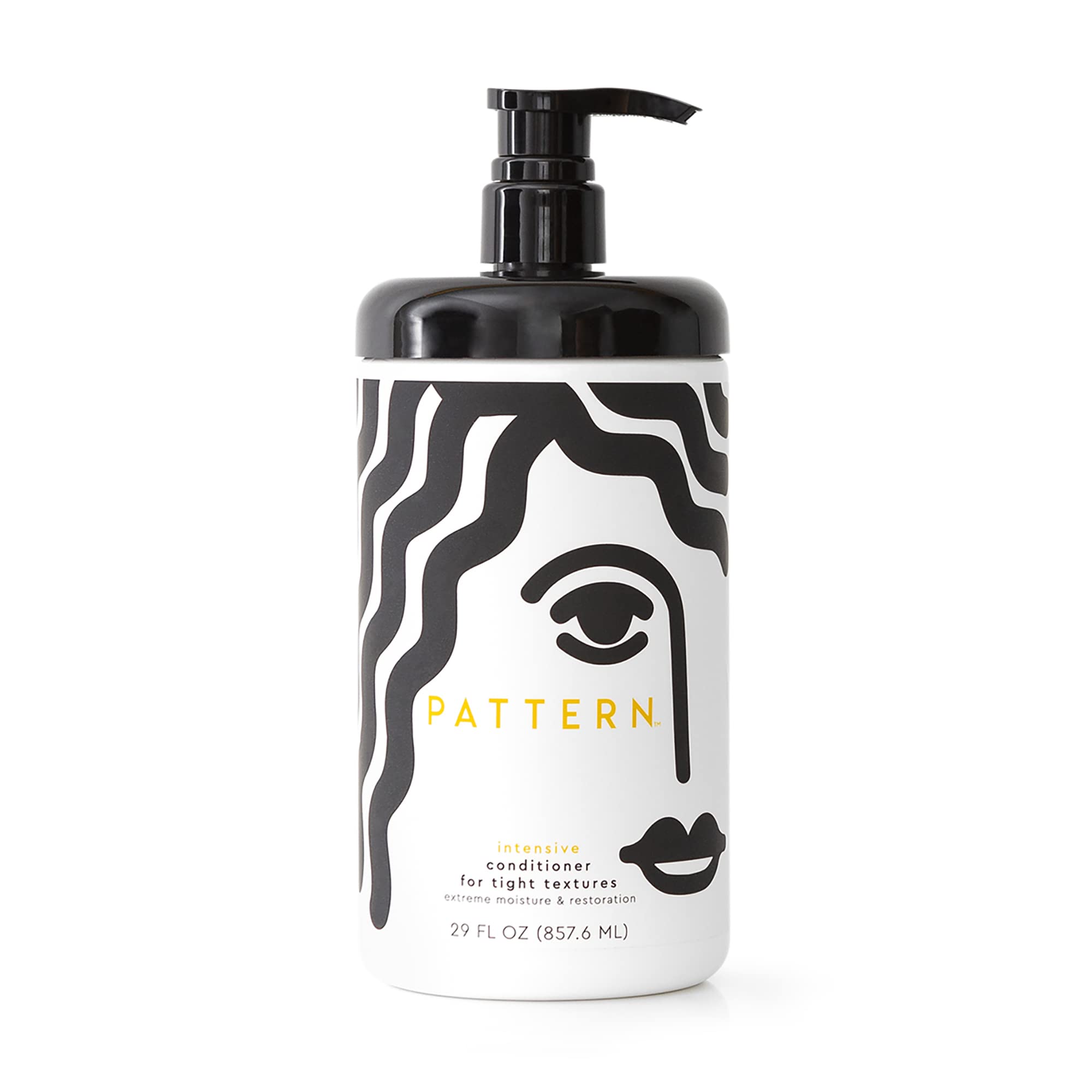 PATTERN bottle front view shows label and size for easy identification and confidence