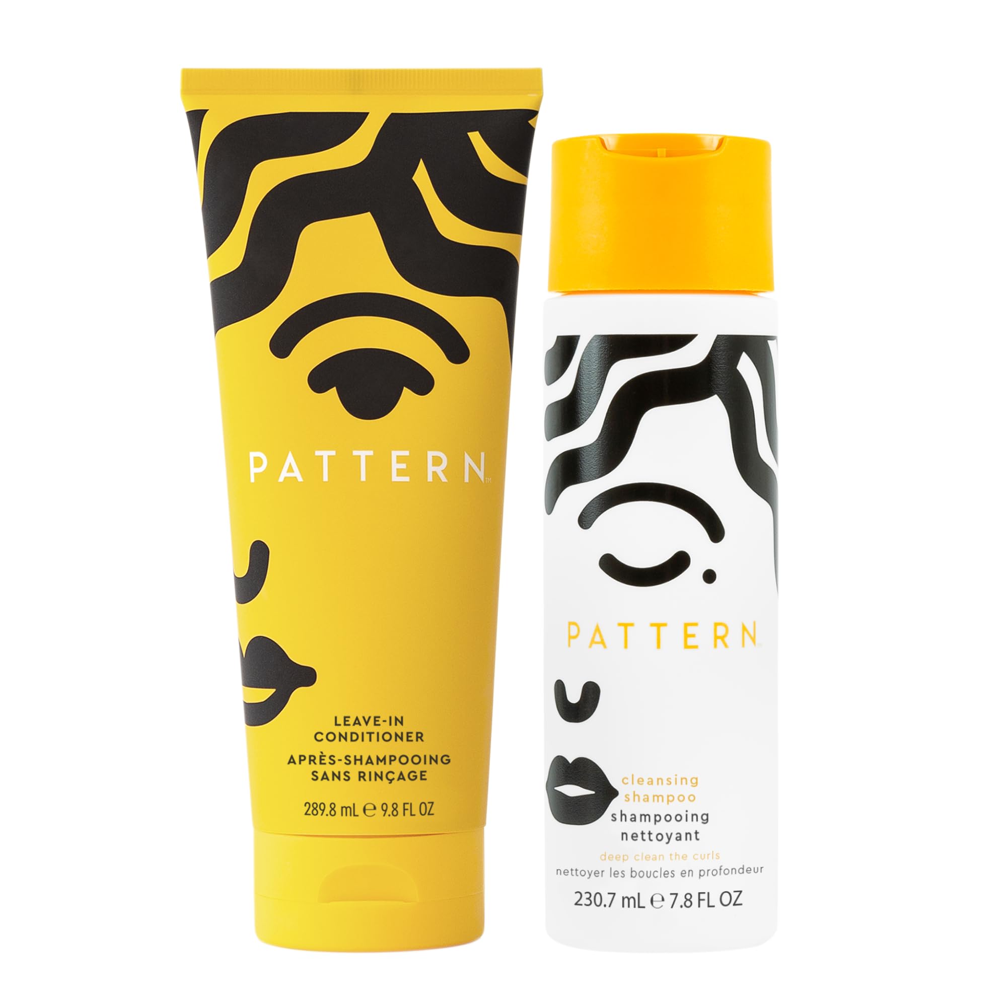 PATTERN front packaging of the duo showing both bottles for easy identification and routine simplicity