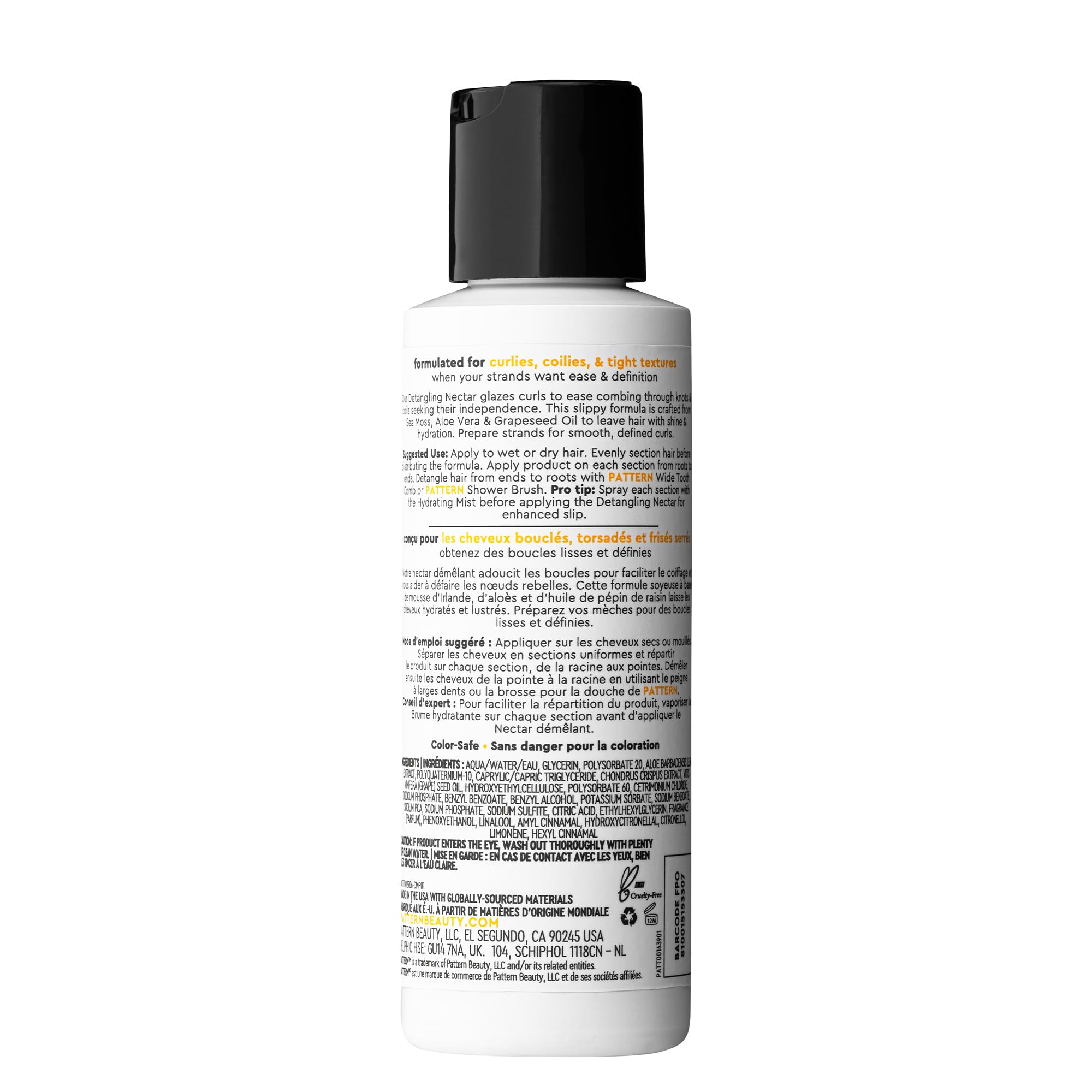 PATTERN detangling nectar creamy gel texture close-up showing slippery glide benefit